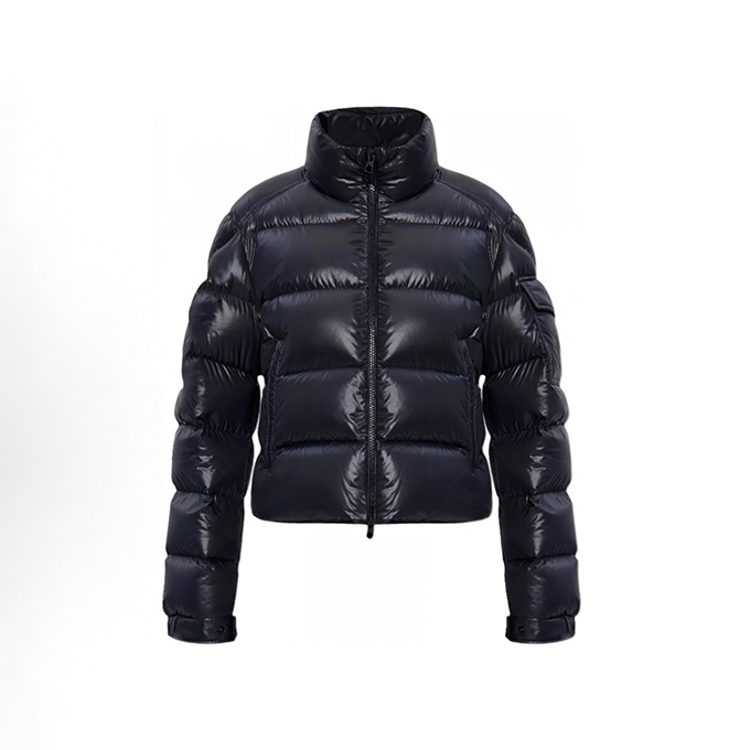 moncler petra stand collar cropped down jacket